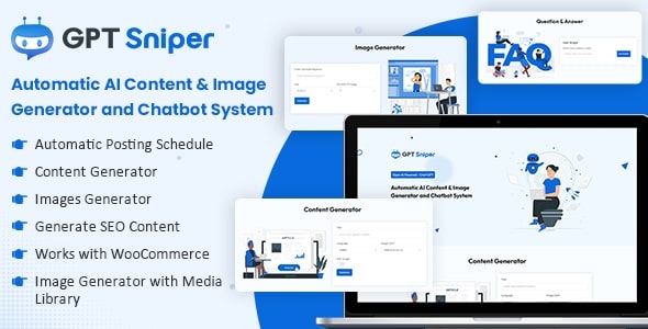 GPT Sniper – Automatic AI Content Generator and Chatbot WordPress Plugin